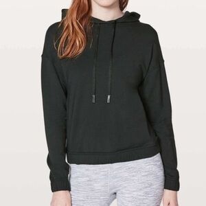 Lululemon Hoodie Black Twisted and Tucked Pullover Open Back Size 6 Sweatshirt